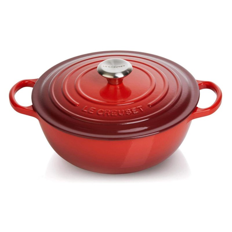 Казан с крышкой 26см 4л Le Creuset (вишневый)