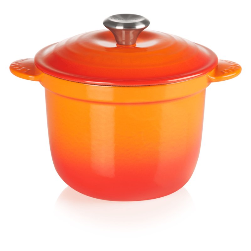 Рисоварка с вставкой Le Creuset Flame Every 2 л, 18 см, огненная лава, чугун