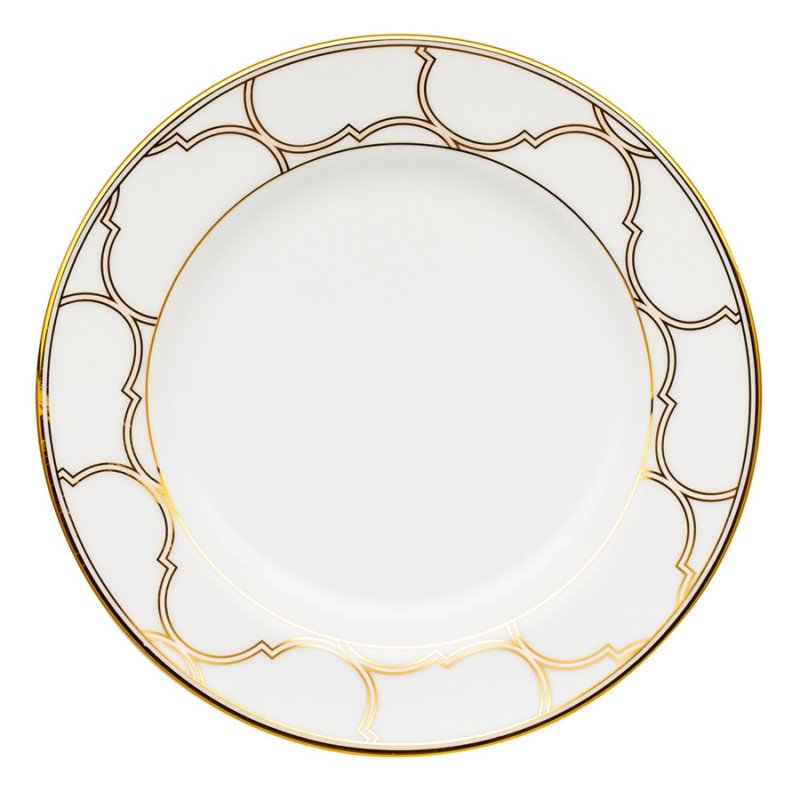 Тарелка пирожковая Noritake Царский дворец, золотой кант 16 см