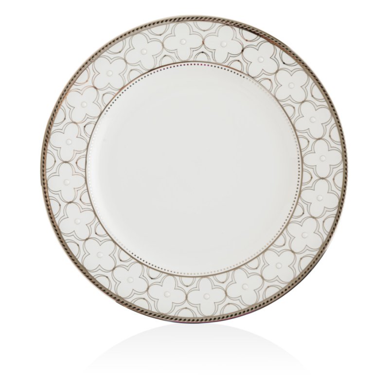 Тарелка пирожковая Noritake Трефолио, платиновый кант 16,7 см