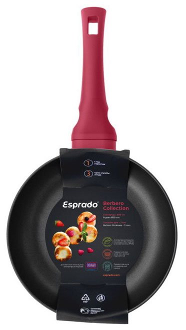 Сковорода Esprado Berbero 20*4.5 см, индукция, BRBT20RE103