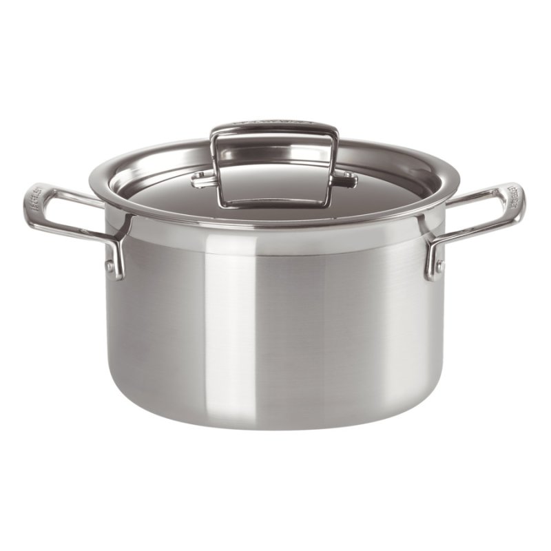 Кастрюля Le Creuset 3 Ply Stainless Steel с крышкой 18 см, сталь нержавеющая