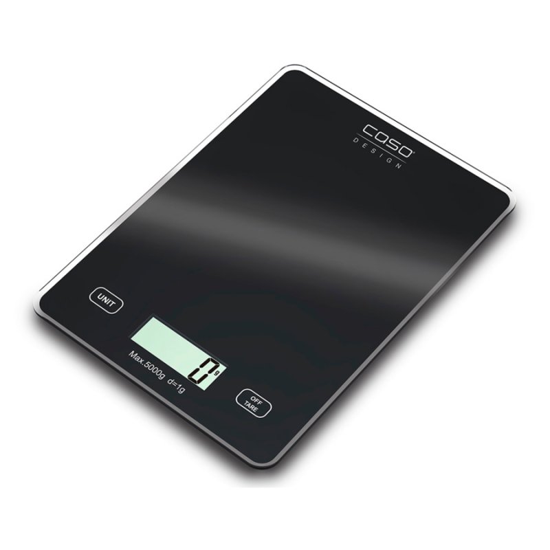 Весы кухонные CASO Kitchen scale Slim 14,5х20см, черный