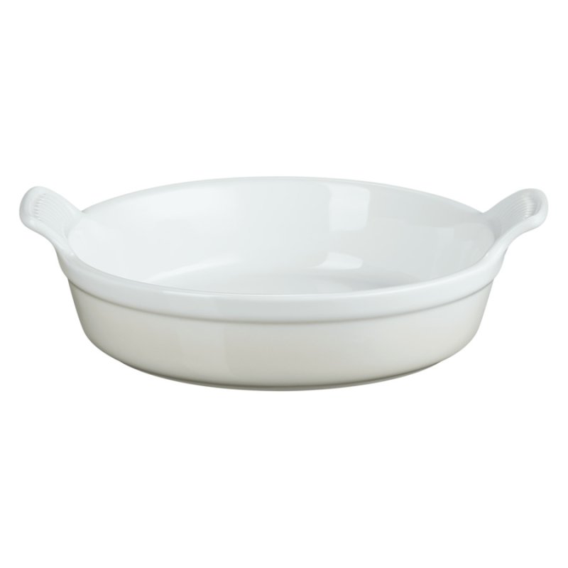 Блюдо для запекания круглое Le Creuset Stoneware Heritage 24 см, керамика, меренга