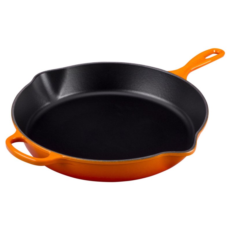 Сковорода глубокая Le Creuset Flame d26 см, огненная лава, чугун