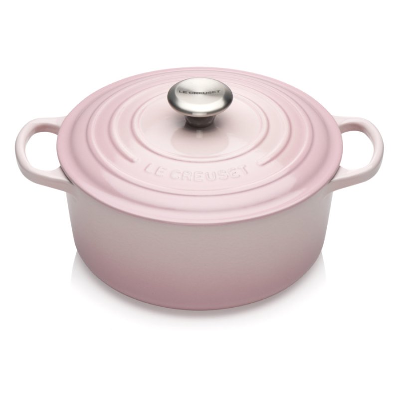 Кастрюля Le Creuset 20см, чугун, розовый (Shell Pink)