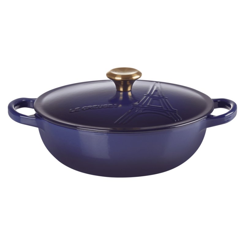 Кастрюля Le Creuset Cast Iron - Signature Eiffel Tower d22 см, чугун, индиго